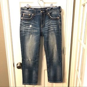 Miss Me boyfriend jean capri sz 27 Mid Rise